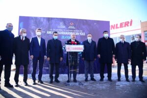 Kahramankazan-Ankara karayolundaki genişletme çalışmaları sürüyor
