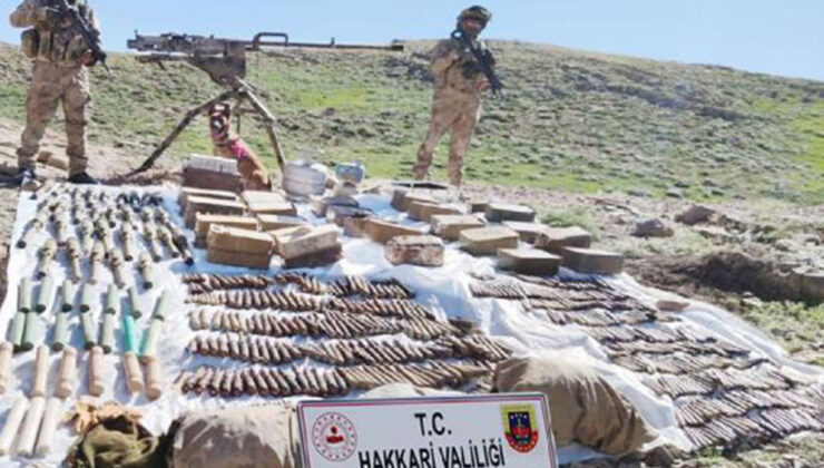 Hakkari’de Terör Örgütü PKK’ya Ait Mühimmat Ele Ge…