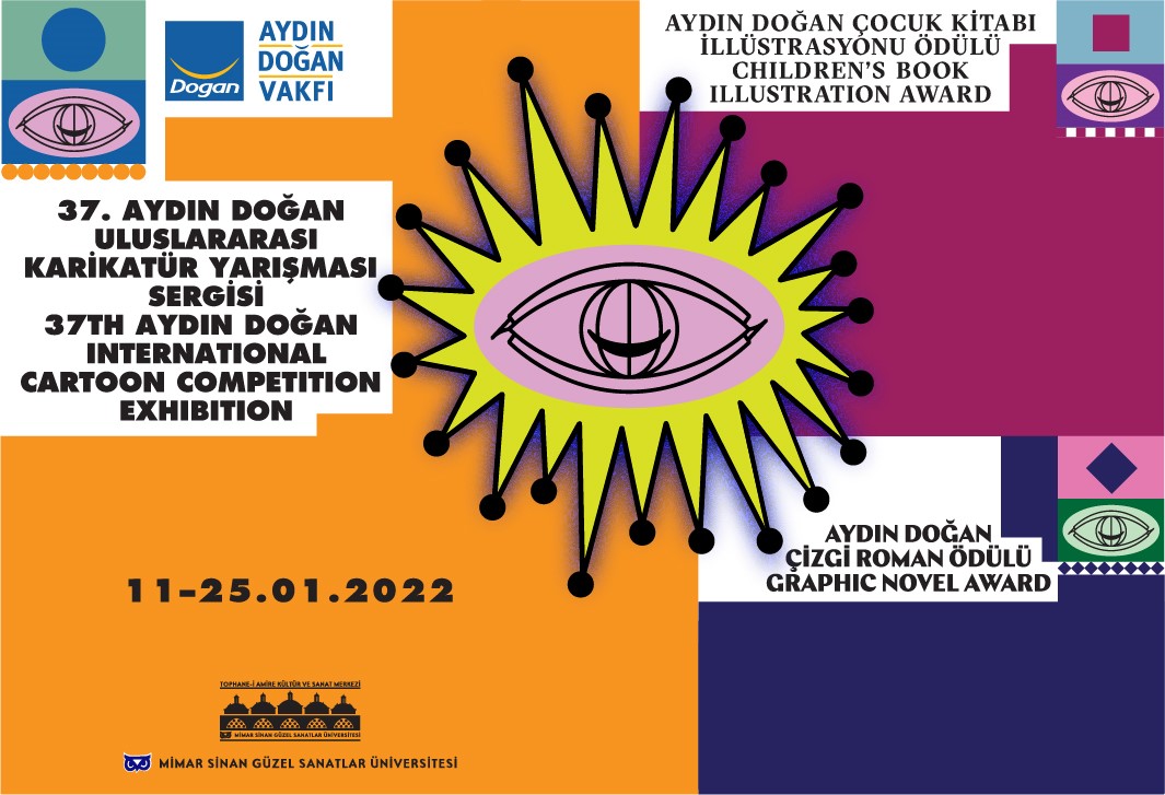 37. Aydın Doğan Uluslararası Karikatür Yarışması Sergisi Tophane-i Amire Kültür ve Sanat Merkezi’nde
