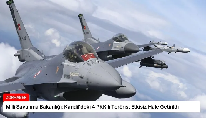 Milli Savunma Bakanlığı: Kandil’deki 4 PKK’lı Terörist Etkisiz Hale Getirildi