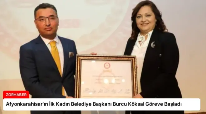 Afyonkarahisar’ın İlk Kadın Belediye Başkanı Burcu Köksal Göreve Başladı
